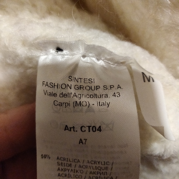 Anna Rachele (Italy) Fluffy White Cardigan, New With Tag 🇮🇹 - Picture 7 of 14